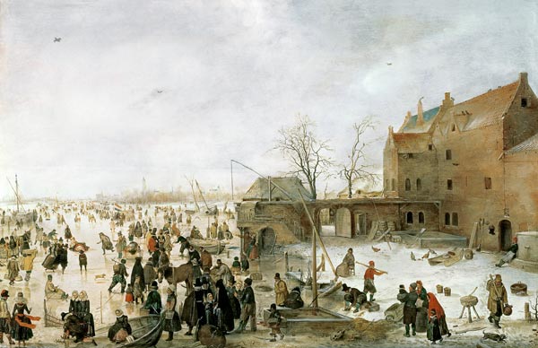 A Scene on the Ice near a Town from Hendrik Averkamp