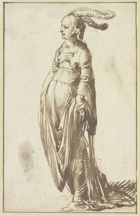 Weibliche Gewandfigur from Hendrik Goudt