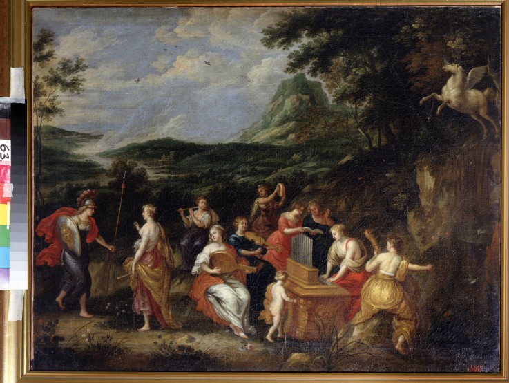 Pallas Athena and Muses from Hendrik van the Elder Balen