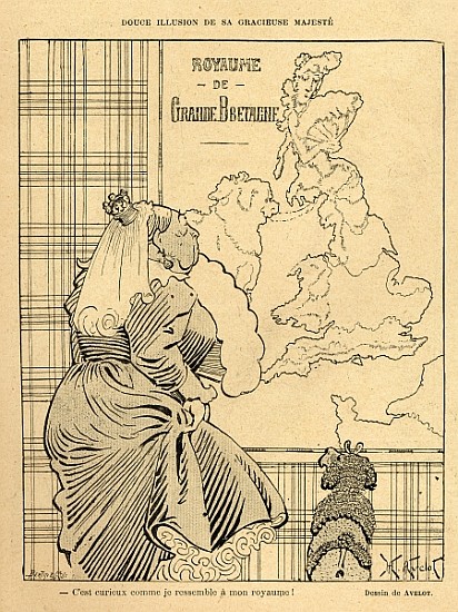 Cartoon of Queen Victoria, from ''Le Rire'', 22nd April 1899 from Henri Avelot
