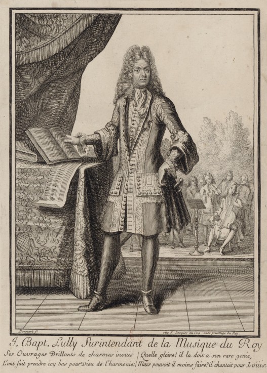 Composer Jean-Baptiste Lully from Henri Bonnart