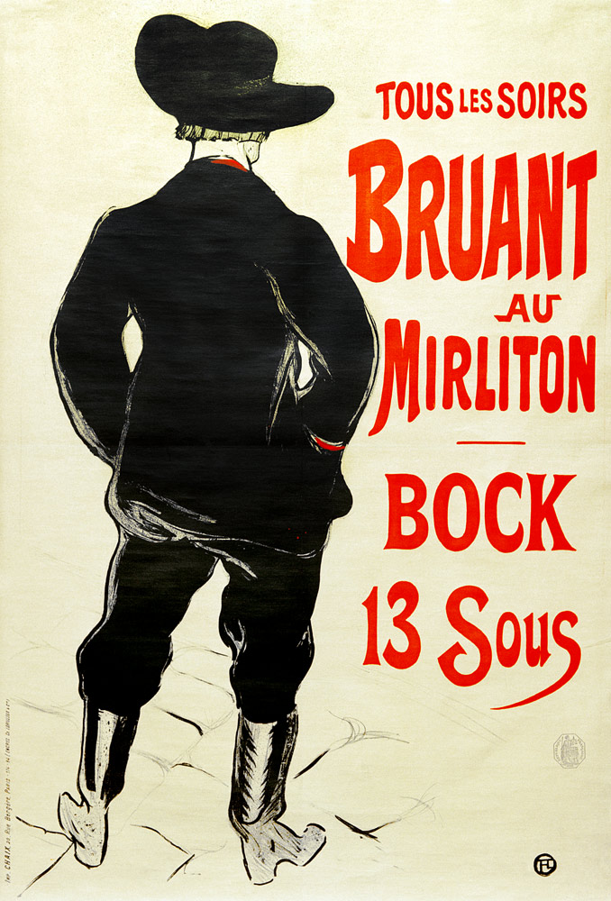 Aristide Bruant from Henri de Toulouse-Lautrec