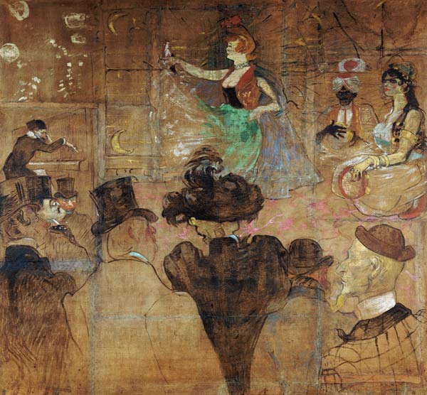 La Goulue Dancing from Henri de Toulouse-Lautrec