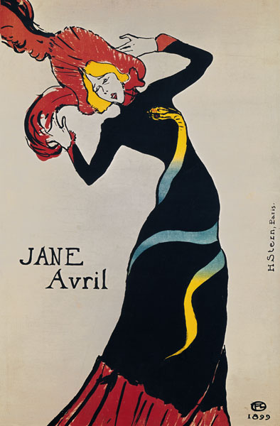 Jane Avril (1868-1943) 1899 from Henri de Toulouse-Lautrec