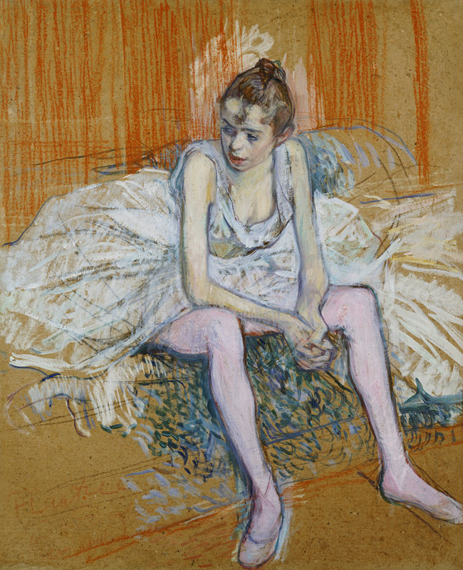 Seated Dancer from Henri de Toulouse-Lautrec