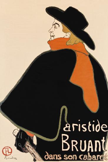 Aristide Bruant in seinem Kabarett (1893)