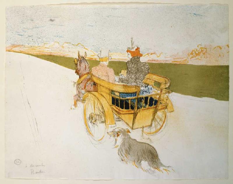 Ausfahrt im Einspänner from Henri de Toulouse-Lautrec