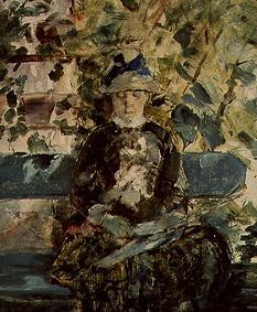 Die Comtesse A.Toulouse-Lautrec (Mutter des Künstlers) beim Lesen im Garten from Henri de Toulouse-Lautrec