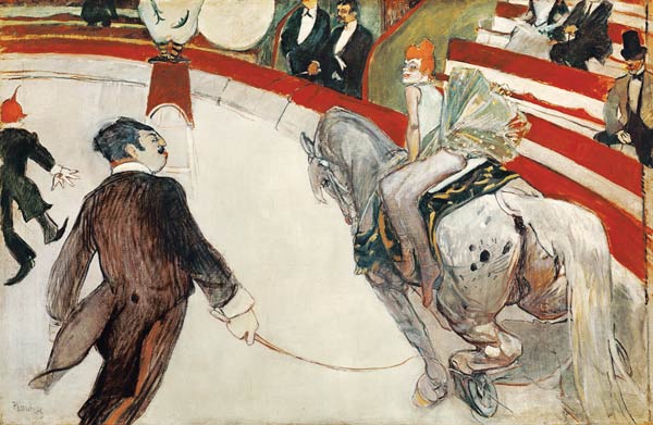 Die Zirkusreiterin im Zirkus Fernando. from Henri de Toulouse-Lautrec