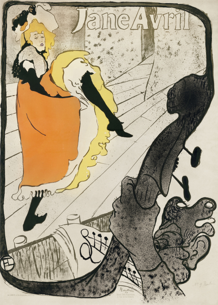 Jane Avril (1893) from Henri de Toulouse-Lautrec