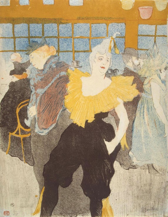 La Clownesse in the Moulin Rouge from Henri de Toulouse-Lautrec
