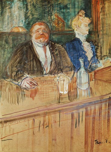 In the Bar: The Fat Proprietor and the Anaemic Cashier from Henri de Toulouse-Lautrec