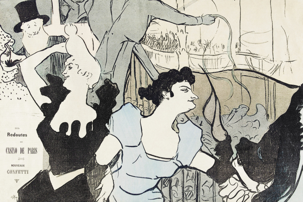Les Reodutes Du Casino De Paris (1892) from Henri de Toulouse-Lautrec