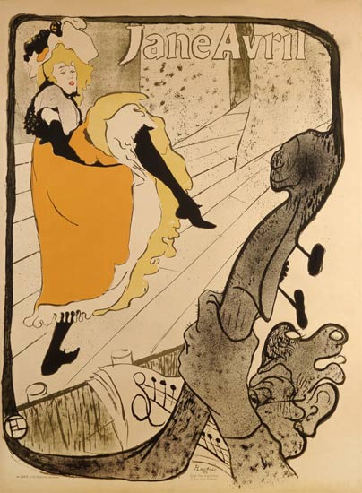 Lithographie Jane Avril from Henri de Toulouse-Lautrec