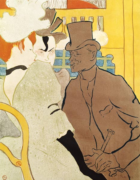 The Englishman at the Moulin Rouge, 1892 (colour litho) from Henri de Toulouse-Lautrec