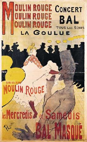Poster advertising ''La Goulue'' at the Moulin Rouge
