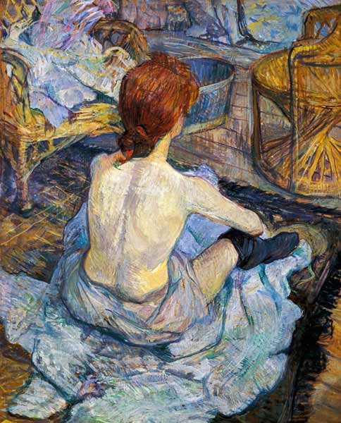 Frau bei ihrer Toilette from Henri de Toulouse-Lautrec