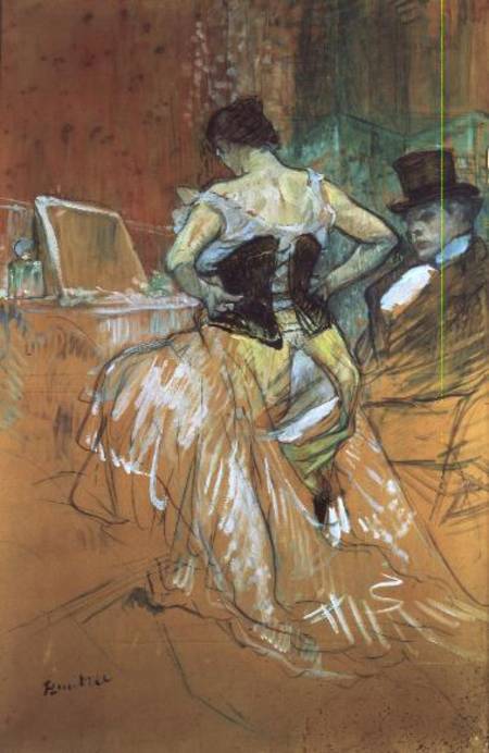 Woman at her Toilet, study for 'Elles' from Henri de Toulouse-Lautrec