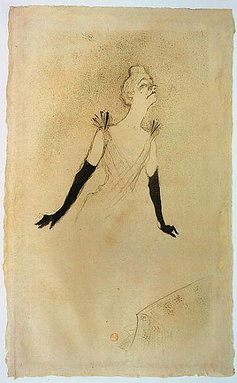 Yvette Guilbert from Henri de Toulouse-Lautrec