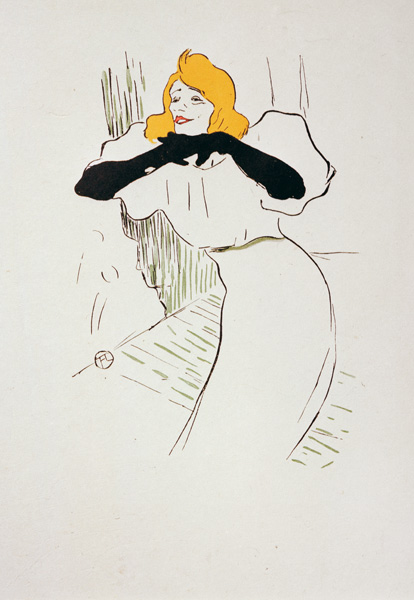 Yvette Guilbert dans from Henri de Toulouse-Lautrec