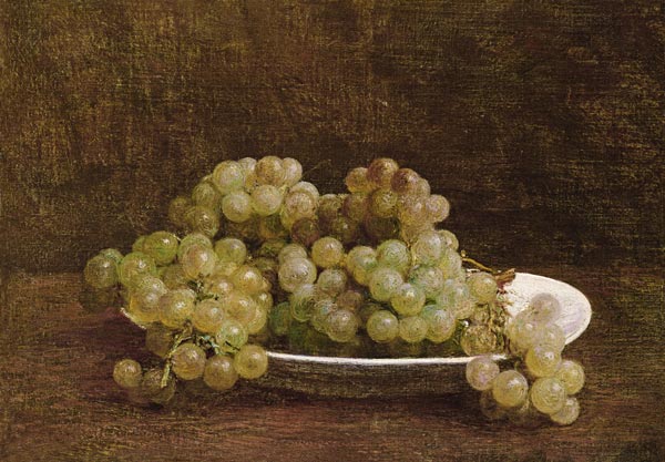 Still Life of Grapes from Henri Fantin-Latour