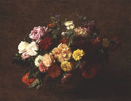 Flowers in a Vase from Henri Fantin-Latour