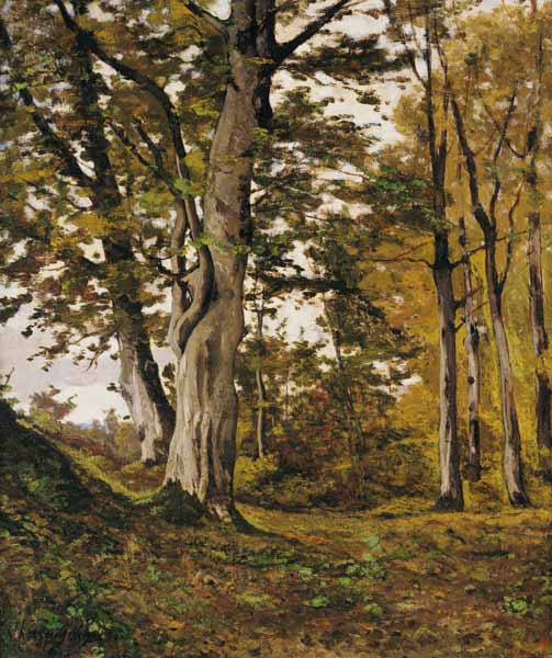Forest at Fontainebleau from Henri Harpignies