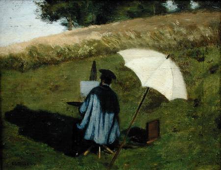Desire Dubois Painting in the Open Air from Henri Joseph Constant Dutilleux