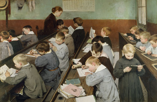 The Children's Class from Henri Jules Jean Geoffroy