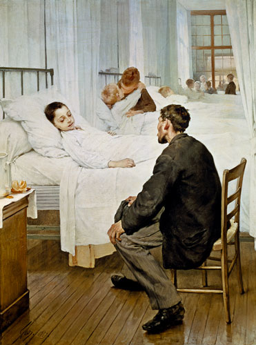 Visiting Day at the Hospital from Henri Jules Jean Geoffroy