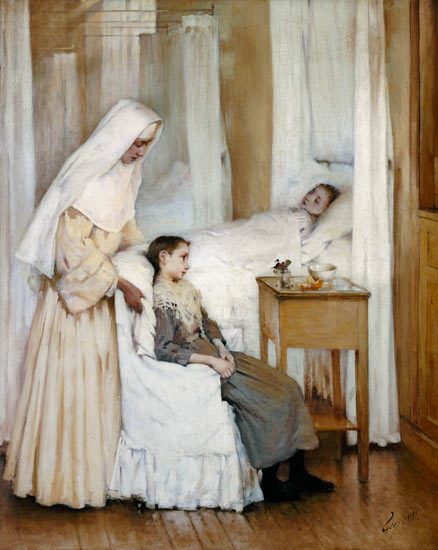 At Notre-Dame du Perpetuel Bon Secours Hospital from Henri Jules Jean Geoffroy