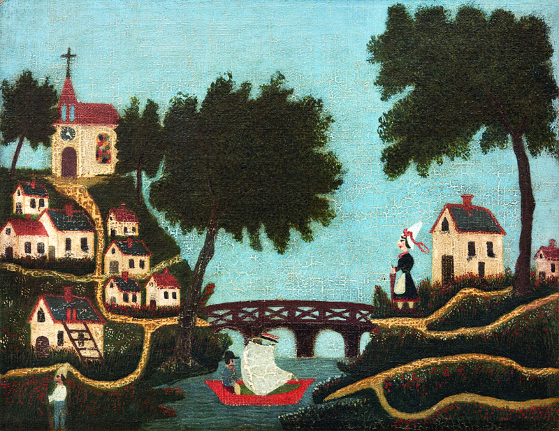 H.Rousseau / Landcape with bridge from Henri Julien-Félix Rousseau
