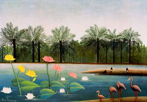 H.Rousseau, The Flamingoes from Henri Julien-Félix Rousseau