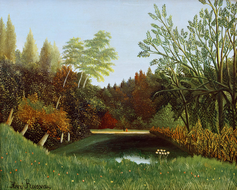 H.Rousseau, View of Bois de Boulogne from Henri Julien-Félix Rousseau