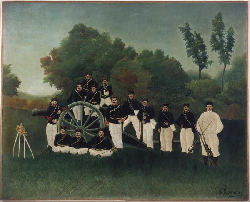 Die Artilleristen from Henri Julien-Félix Rousseau