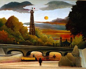 Seine und Eiffelturm in der Abendsonne from Henri Julien-Félix Rousseau
