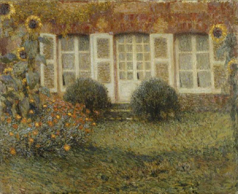 Gartenhaus und Sonnenblumen from Henri Le Sidaner