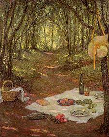 Für das Picknick gedeckt (im Wald von Gerberoy) from Henri Le Sidaner