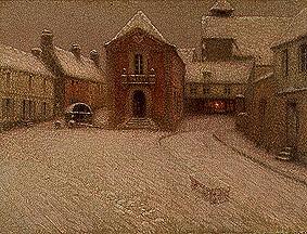 Winterabend in Gerberoy. from Henri Le Sidaner