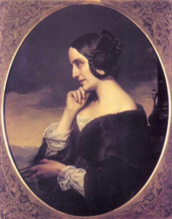 Portrait of Marie d’Agoult (1805-1876) from Henri Lehmann