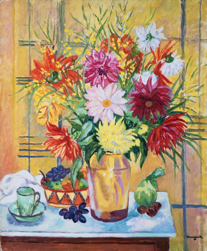 Blumen in einer Vase; Blumen in einer Vase, from Henri Manguin