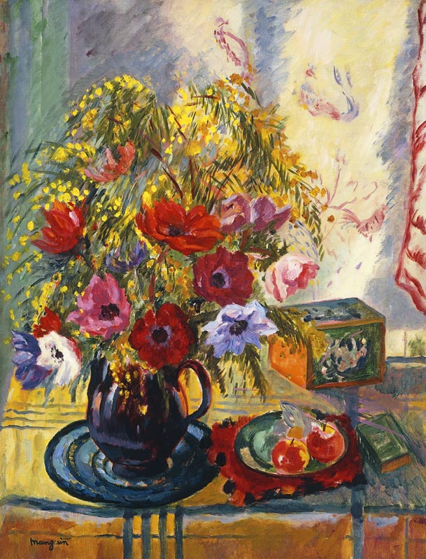 Blumen und Obst; Fleurs et Fruits, 1937 from Henri Manguin