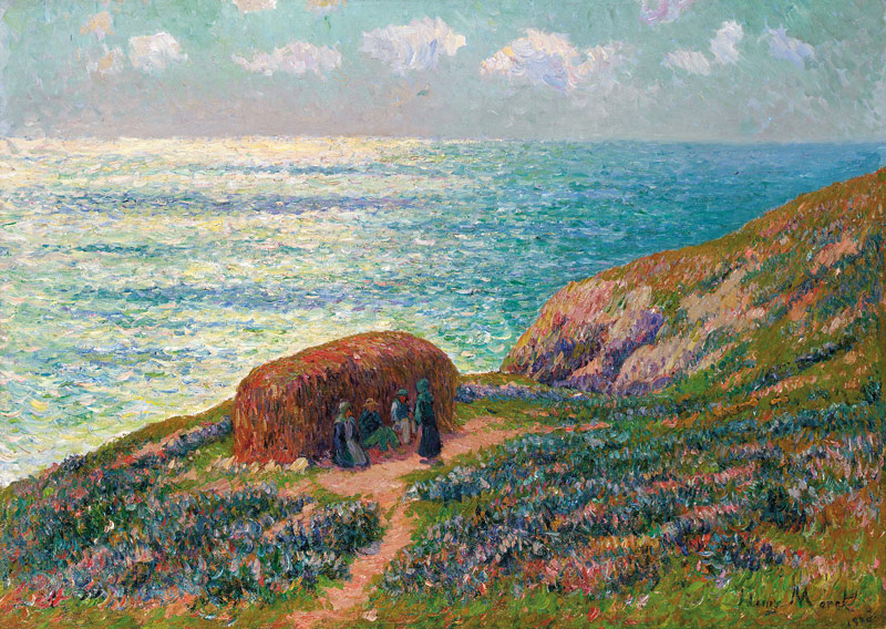 Ramasseuses De Goemon A Moelan, Bretagne  Henry Moret (1856-1913) Oil On Canvas  25 3/4 X 36 1/4 In from Henri Moret