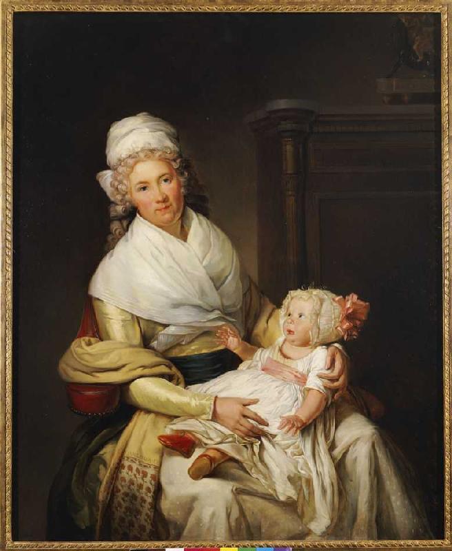 Bildnis von Constantia Foster mit ihrem Sohn from Henri Pierre Danloux