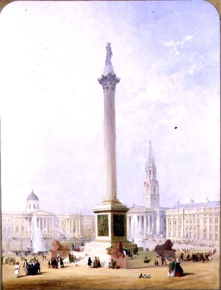 Projected View of Trafalgar Square from Henry Andrews