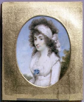 Portrait Miniature of Lydia or Elizabeth Hunt