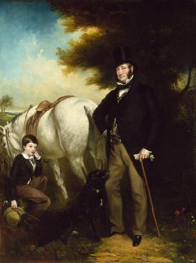 Sir John Hesketh Lethbridge, 3rd Bt. & his Son
