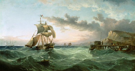 Shipping off Speeton Cliffs, Yorkshire from Henry Redmore