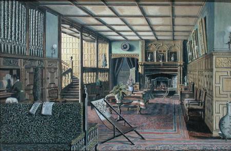 The Interior of Hall Place, Leigh, near Tonbridge from Henry Robert Robertson