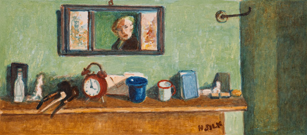 Mantelpiece, c.1930 (pencil & w/c on paper) from Henry Silk